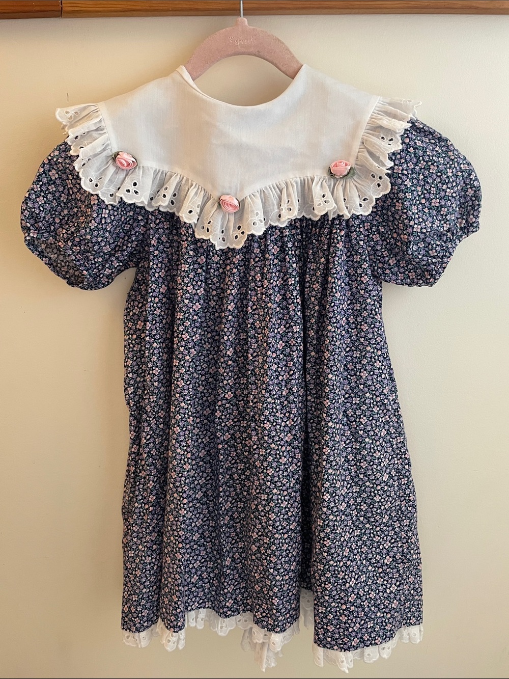 Vintage Rare Editions Navy Floral Dress